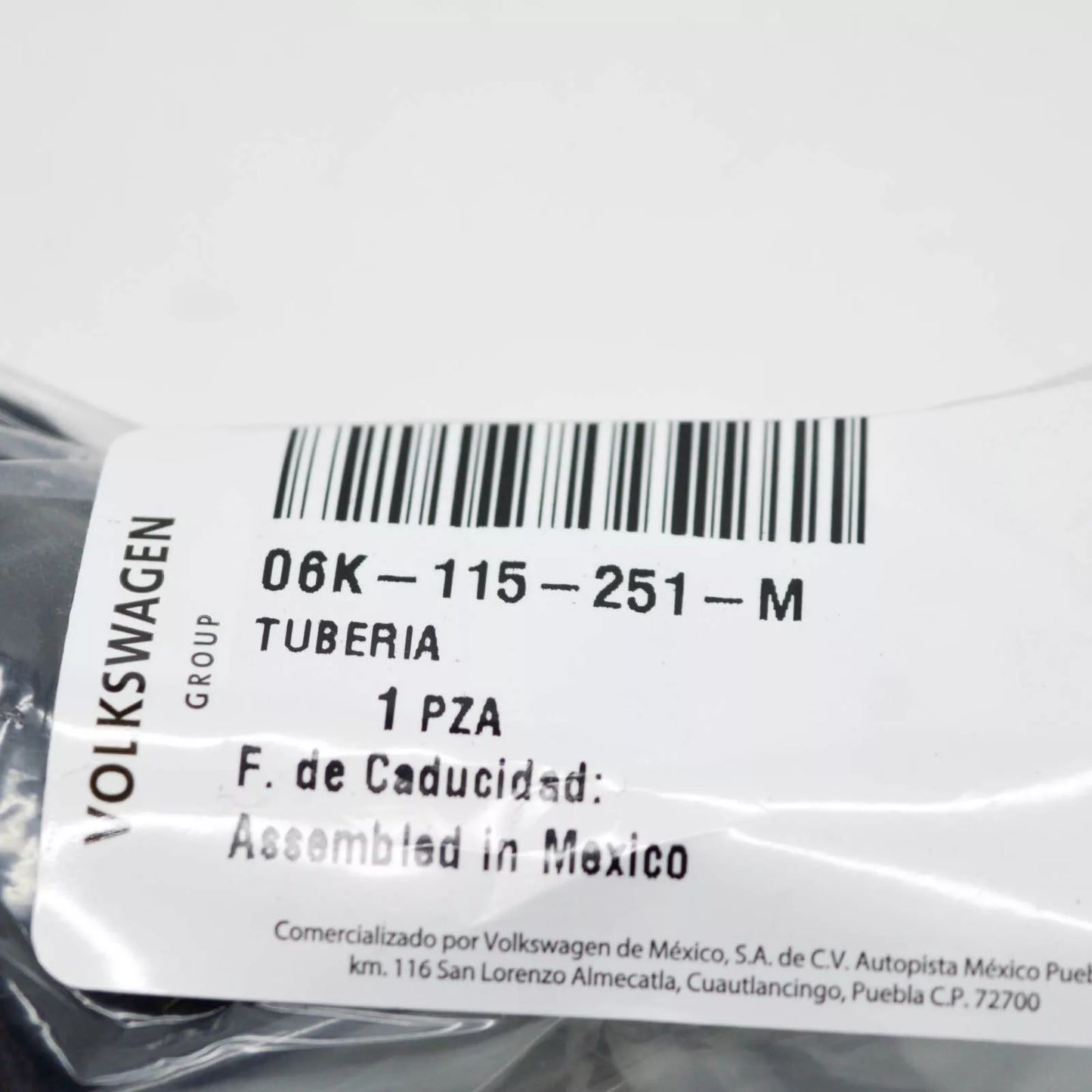 NEW VOLKSWAGEN TIGUAN AD OIL PUMP SUCTION LINE 06K115251M