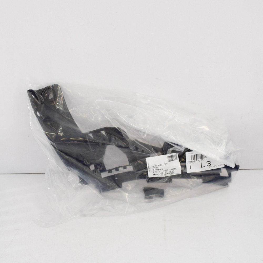 new volkswagen golf plus rear bumper left side bracket 5m0807375 original