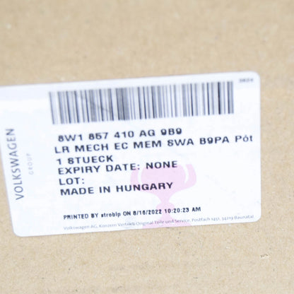 NEW AUDI A4 AVANT B9 FRONT RIGHT SIDE WING MIRROR LHD 8W1857410AG9B9 ORIGINAL