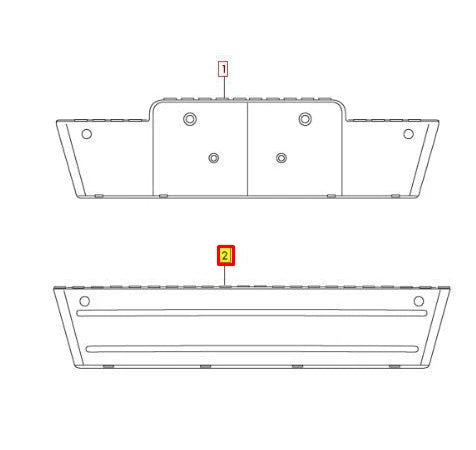 NEW AUDI Q5 8R FRONT LICENSE PLATE FILLER 8R0807287A3FZ