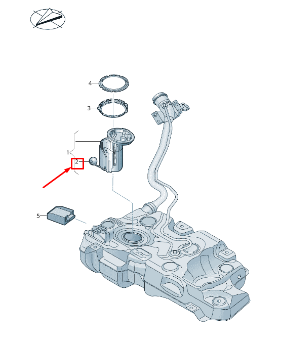 new vw caddy iv sa mk6 right fuel gauge sender 2k5919673 original