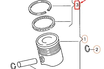 NEW AUDI R8 42 ENGINE PISTON RINGS SET 077198151J