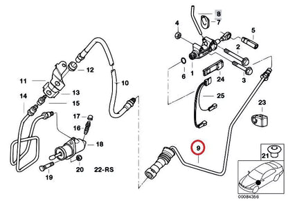 NEW BMW E46 E83 E83N CABRIO COMPACT CLUTCH CONTROL PIPE 6774275 21526774275