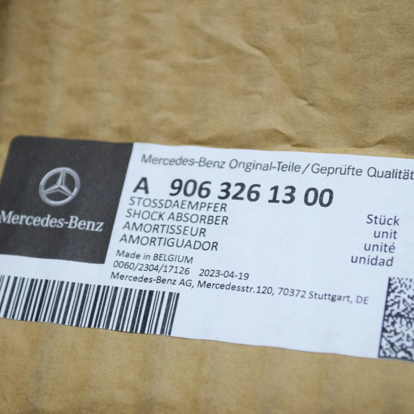 NEW MERCEDES-BENZ SPRINTER W906 REAR SHOCK ABSORBER A9063261300 ORIGINAL