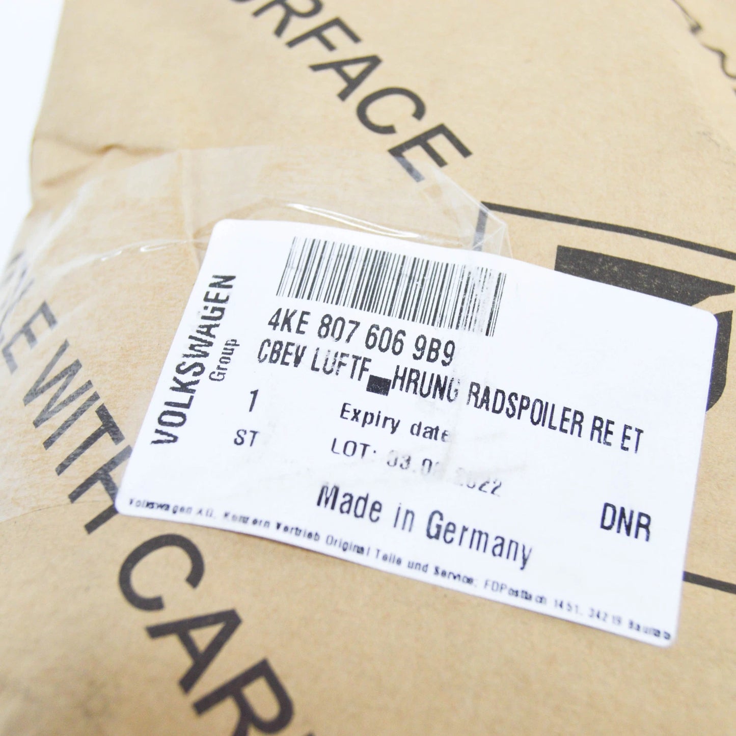 NEW AUDI E-TRON SPORTBACK GEA FRONT RIGHT AIR GUIDE 4KE8076069B9