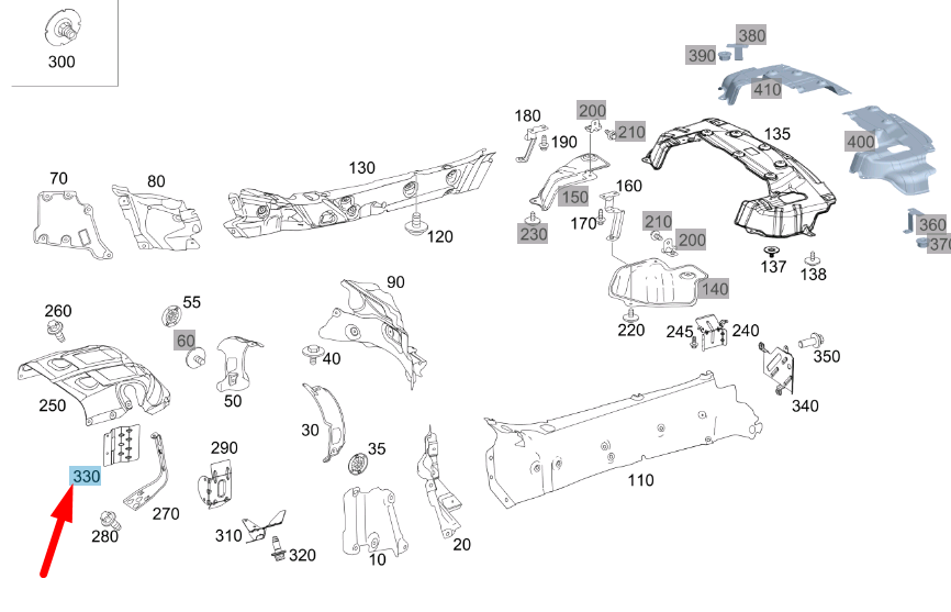 new mercedes-benz amg gt c190 clutch housing shielding lhd a1906164400 original