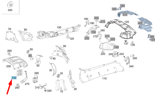 new mercedes-benz amg gt c190 clutch housing shielding lhd a1906164400 original