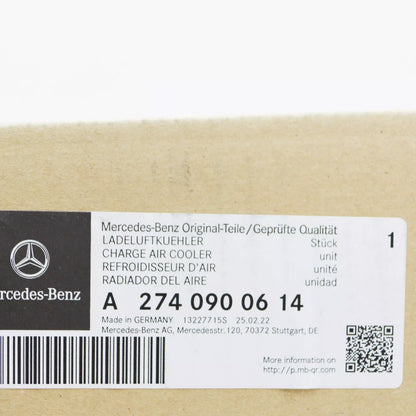 NEW MERCEDES-BENZ E-CLASS W213 INTERCOOLER RADIATOR A2740900614 ORIGINAL