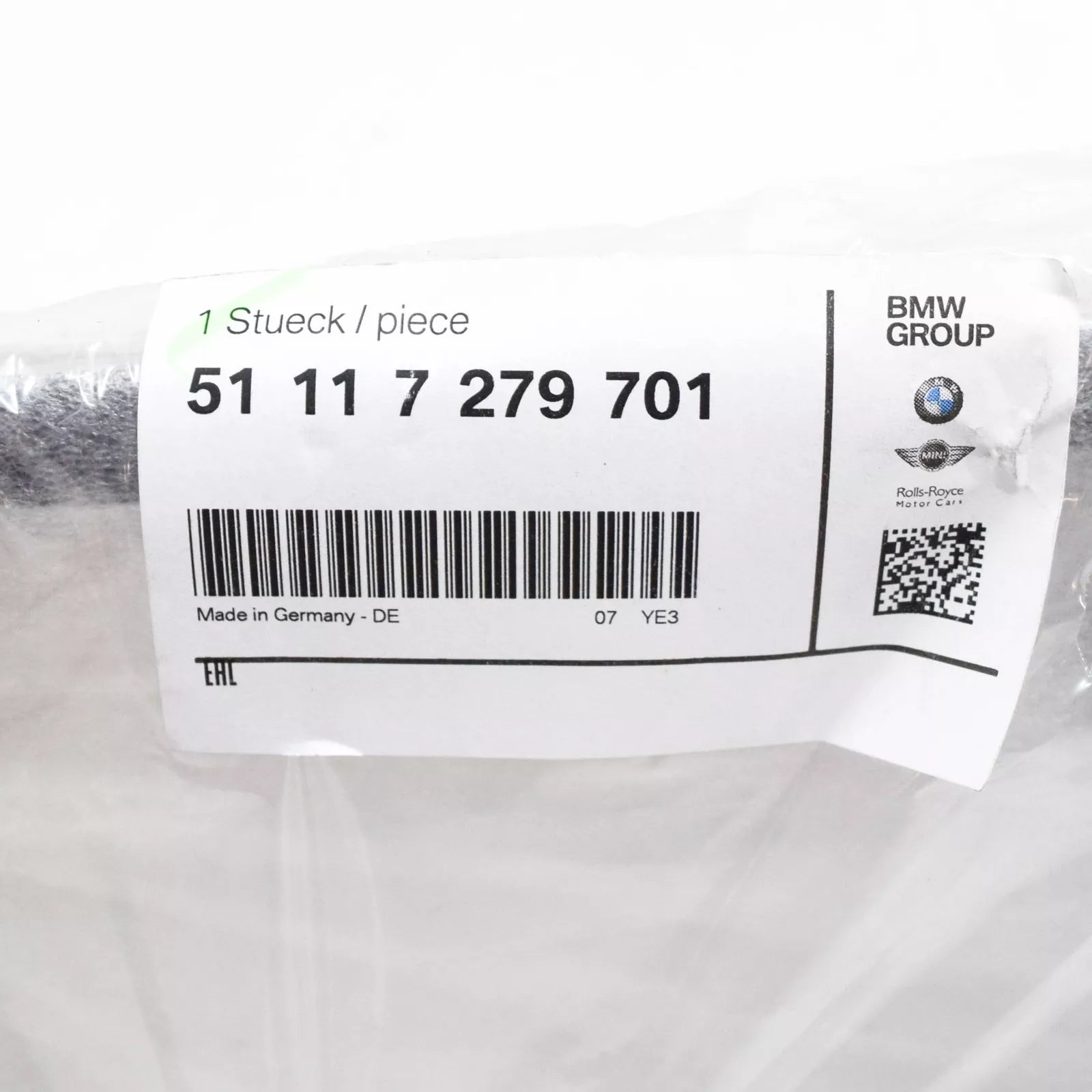 NEW BMW HYBRID 3 F30 LEFT SPORT OPEN GRID FOG LIGHT GRILLE 51117279701 ORIGINAL