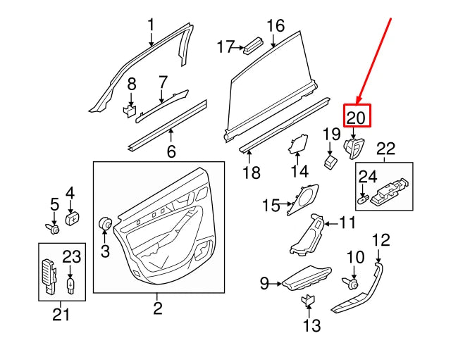 NEW AUDI A4 AVANT B8 REAR LEFT DOOR WINDOW CONTROL SWITCH 8K0962107AV10 ORIGINAL