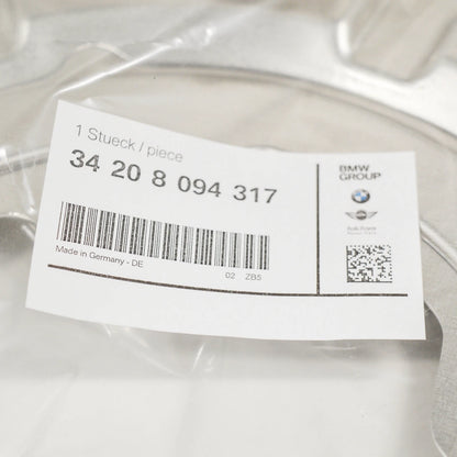 NEW BMW M2 F87 REAR LEFT BRAKE PROTECTION PLATE 34208094317 ORIGINAL