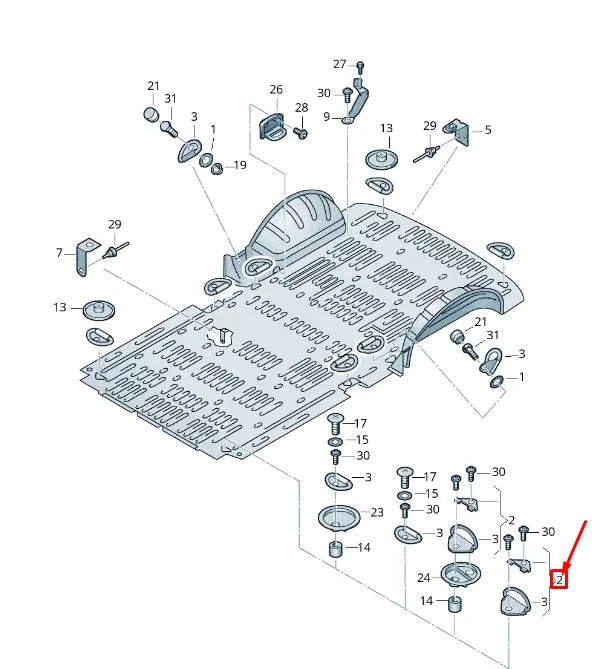 NEW VW TRANSPORTER VI T6 LASHING EYE 7E0802995B