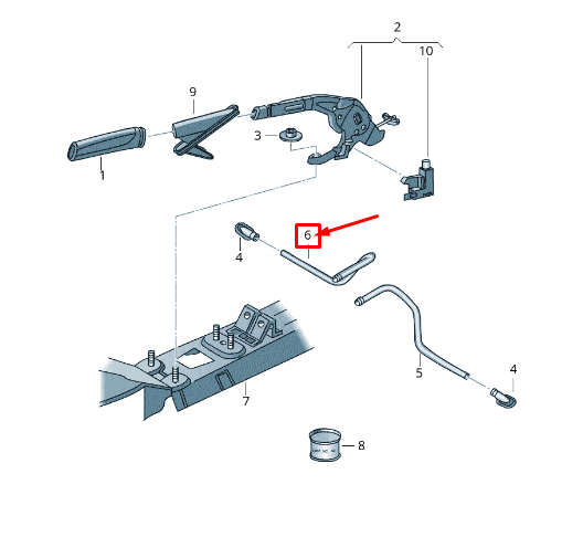 new vw beetle 5c emissions vent tube 5c0711952a original