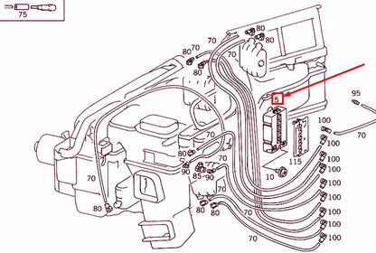 NEW MERCEDES-BENZ C W202 VACUUM VALVE A2028000378 ORIGINAL