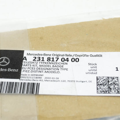 NEW MERCEDES-BENZ SL R231 WING LEFT MANUFACTURER BADGE A2318170400 ORIGINAL
