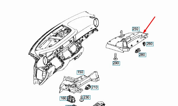 NEW MB E W213 FRONT DASHBOARD LOWER PART COVER TRIM LHD A23868073029051 ORIGINAL
