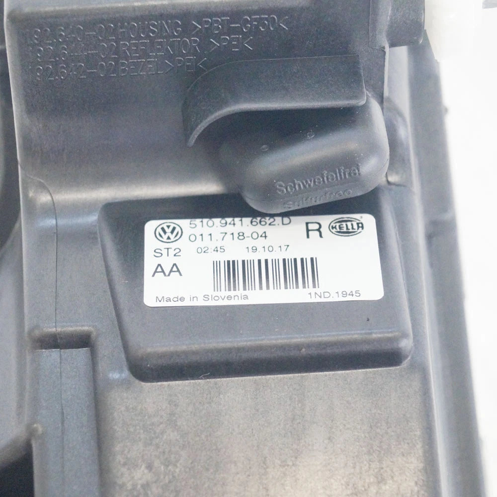 NEW VOLKSWAGEN GOLF SPORTSVAN FRONT RIGHT FOG LIGHT 510941662D ORIGINAL