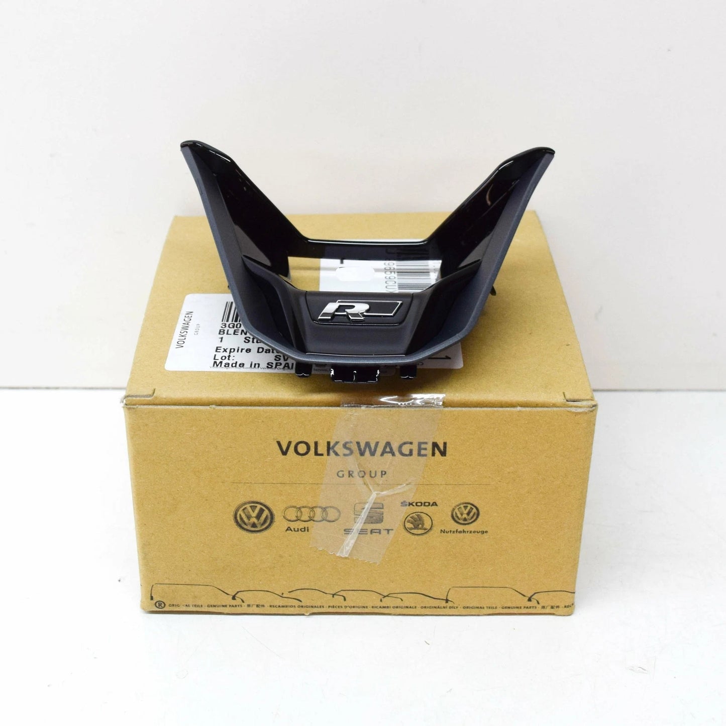 NEW VW PASSAT B8 STEERING WHEEL R-LINE TRIM 3G0419659CUXQ