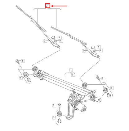 NEW AUDI Q8 FRONT WINDSHIELD AERODYNAMIC WIPER BLADE SET LHD 4M8998002