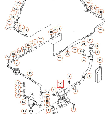 NEW VOLKSWAGEN TP T5 WINDSHIELD WASHER RESERVOIR FLUID TANK 7H0955453T