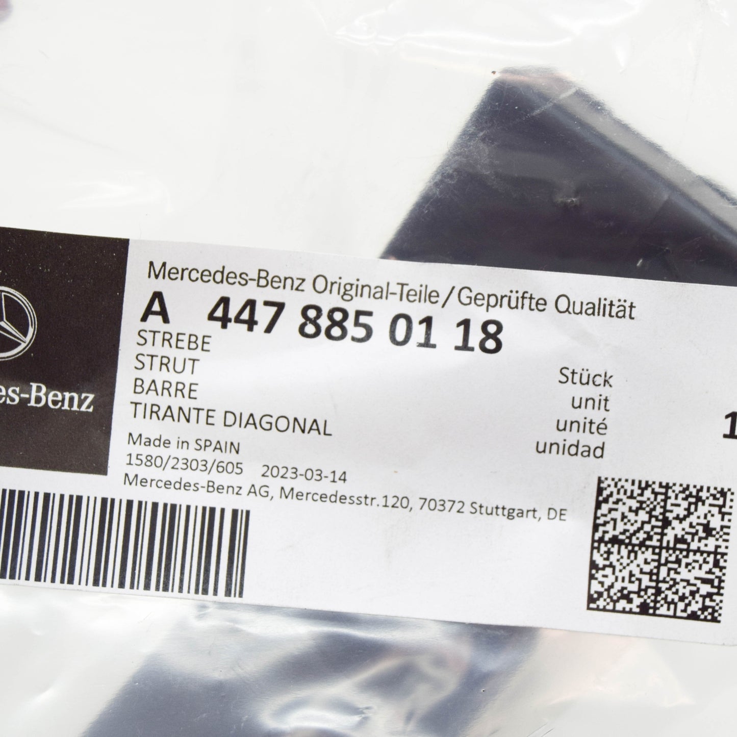 NEW MERCEDES-BENZ VITO W447 FRONT BUMPER LEFT STRUT A4478850118 ORIGINAL