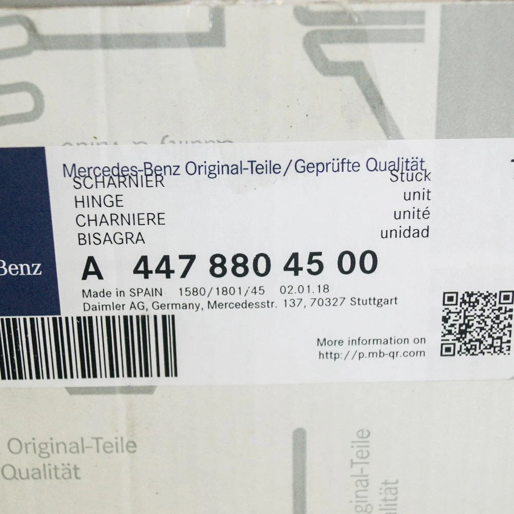 NEW MERCEDES-BENZ VITO W447 FRONT LEFT HOOD HINGE A4478804500 2016 ORIGINAL