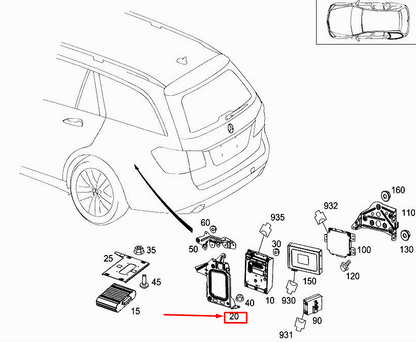 new mercedes-benz e w212 sound amplifier bracket a2185450740 original