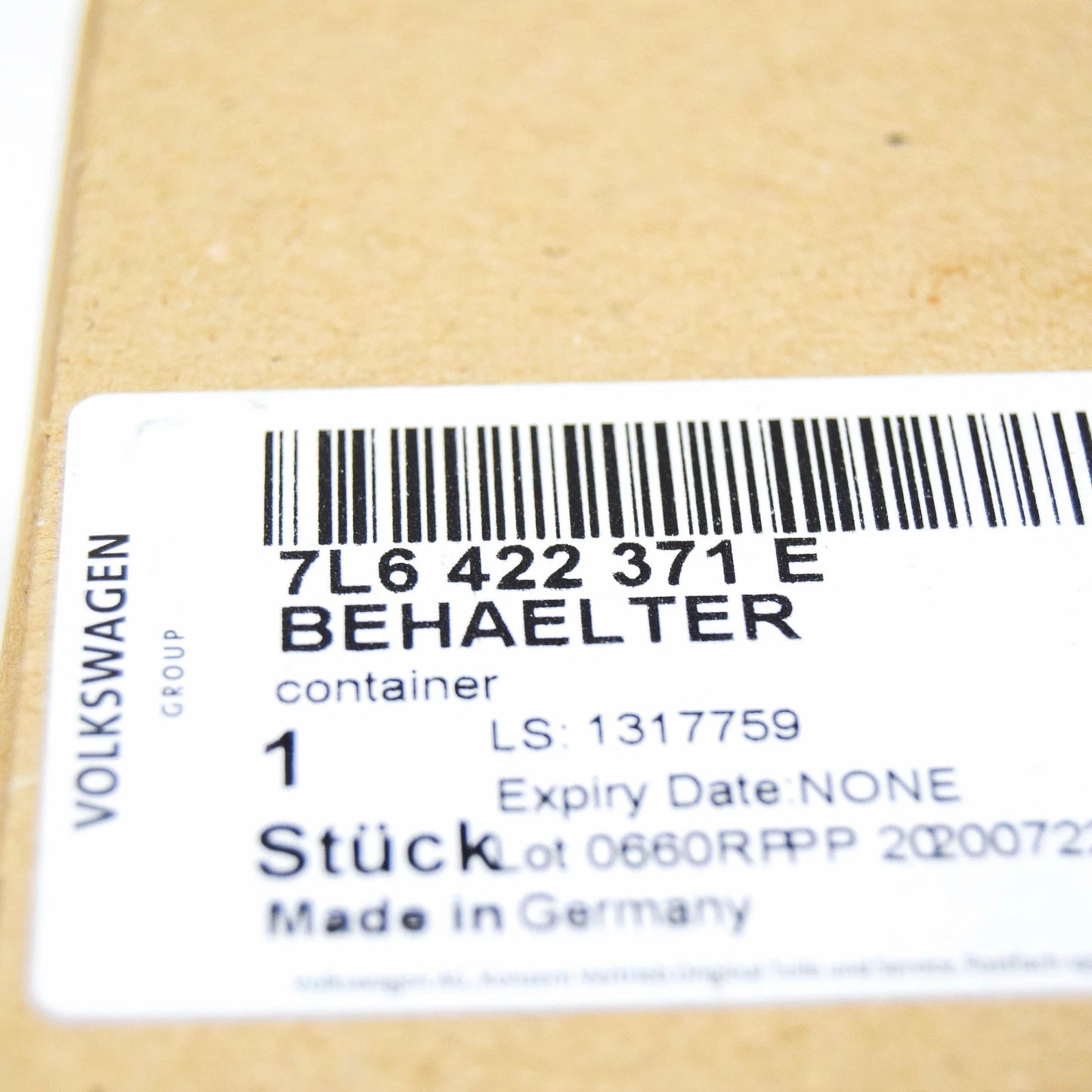 NEW AUDI Q7 4L OIL CONTAINER 7L6422371E