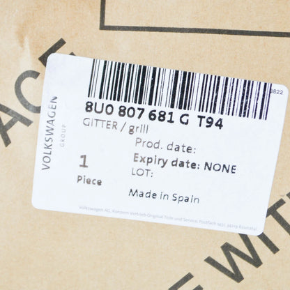 NEW AUDI RSQ3 8U FRONT BUMPER LEFT GRILLE 8U0807681GT94 2016