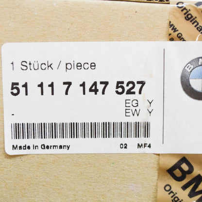 NEW BMW 3 COUPE E46 FRONT LEFT CHROME RING FOG LIGHT GRILLE 51117147527 ORIGINAL