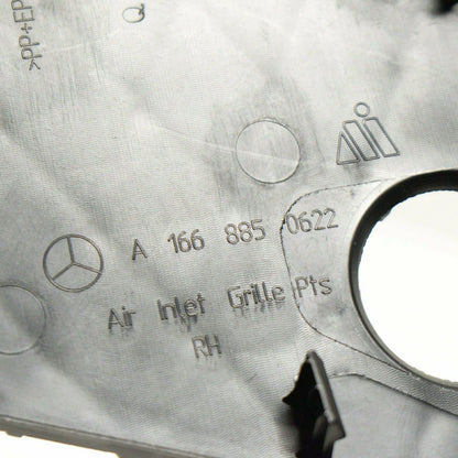 NEW MERCEDES-BENZ M-CLASS W166 FRONT BUMPER RIGHT GRILL COVER A1668850622