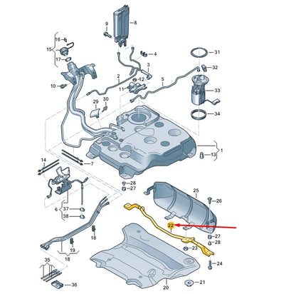 NEW VOLKSWAGEN ARTEON 3H7 FUEL TANK CROSS MEMBER 3Q0201259 ORIGINAL