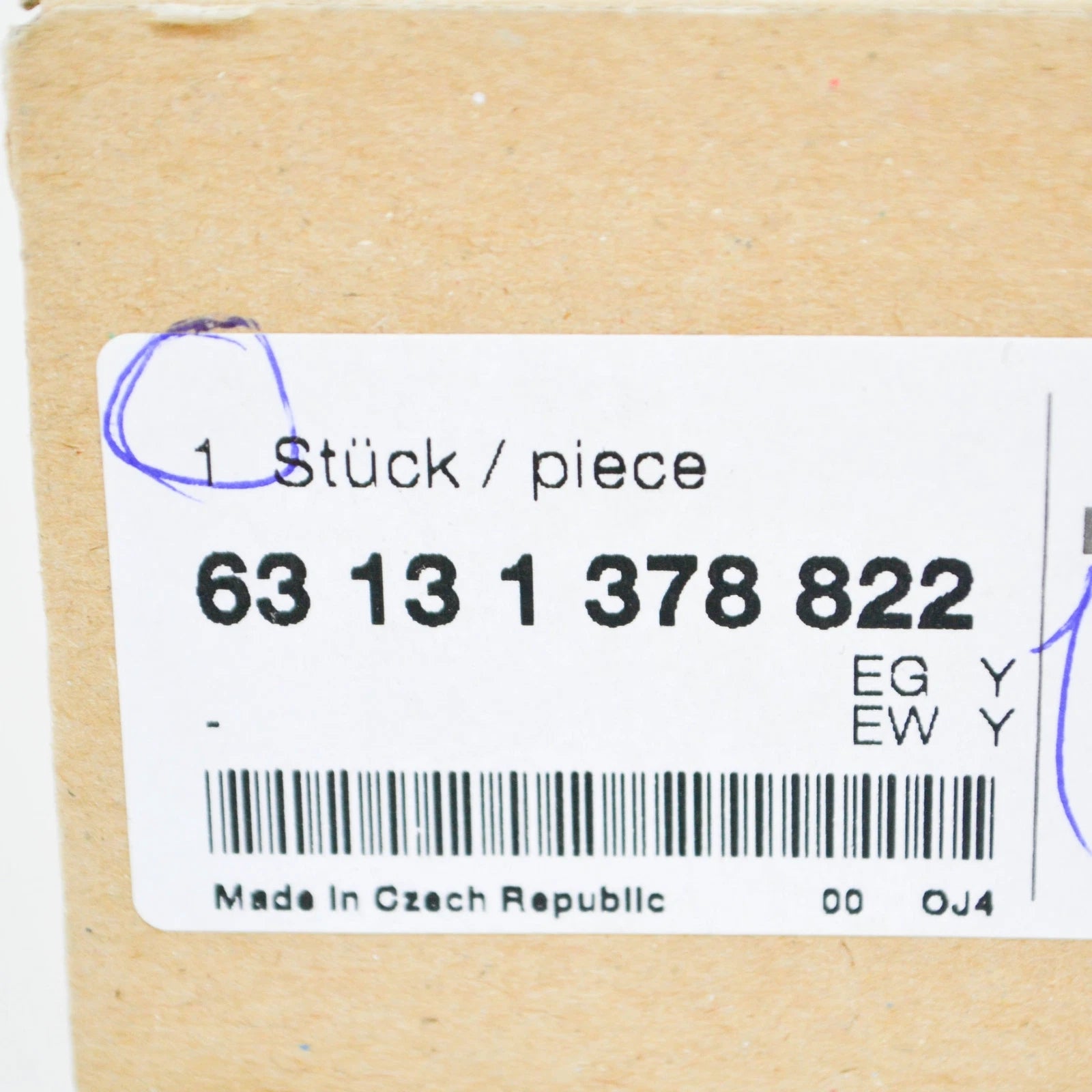 NEW BMW 7 E32 RIGHT FLASHER-PARKING LIGHT 63131378822 ORIGINAL