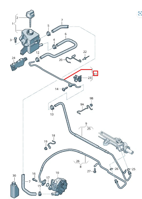 NEW VOLKSWAGEN TRANSPORTER T5 COOLANT HOSE PIPE 7E0422896F ORIGINAL