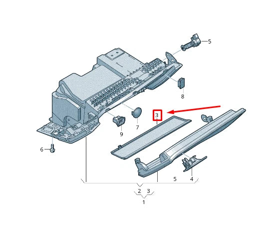 NEW AUDI A6 4A C8 STOWAGE BOX INSERT 4K0857494