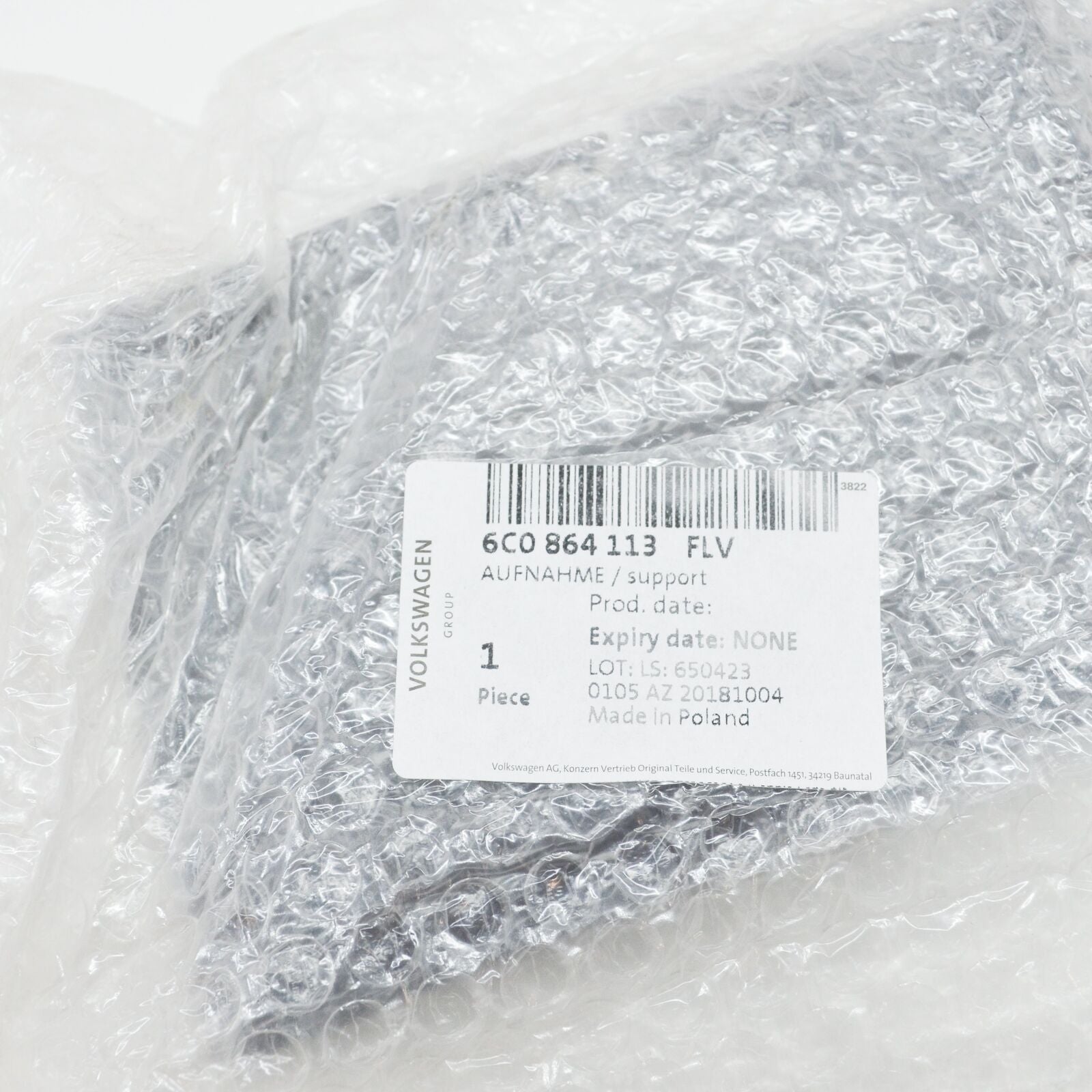 NEW VW POLO 6R MK5 CENTRE CONSOLE CELLPHONE MOUNTING 6C0864113FLV ORIGINAL