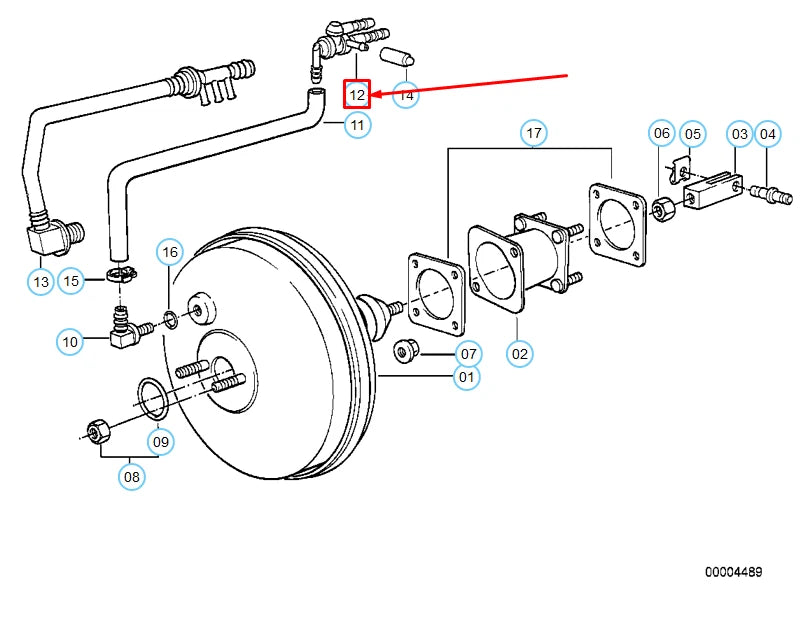 NEW BMW 3 E30 BRAKE MASTER CYLINDER NON RETURN VALVE 34331156579 1156579