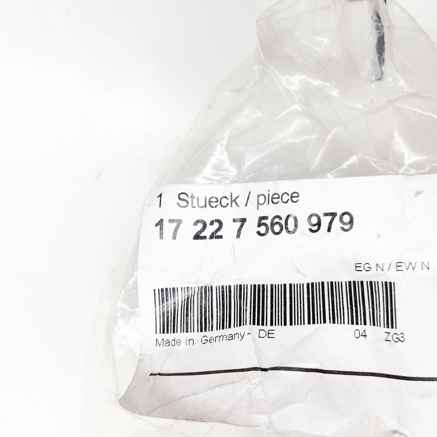 new bmw 5 e60 engine oil cooler flow pipe 17227560979 original