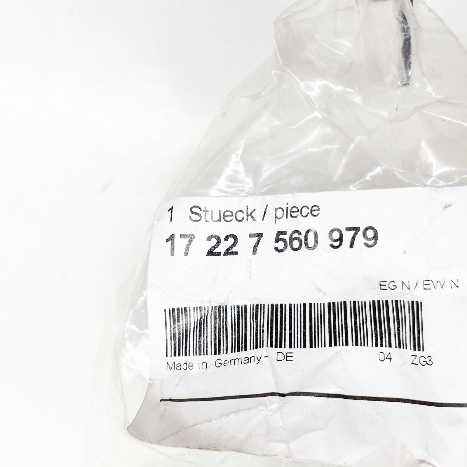 new bmw 5 e60 engine oil cooler flow pipe 17227560979 original