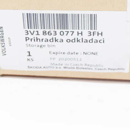 new skoda superb mk3 console front stowage compartment lhd 3v1863077h3fh