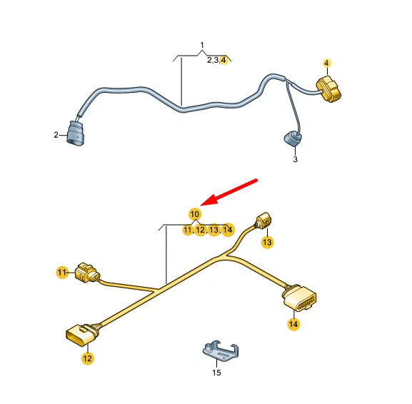 NEW AUDI A3 8V HIGH DIAGNOSIS LEAD DIAGNOSIS LEAD 5G0971014A ORIGINAL
