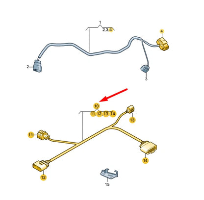 NEW AUDI A3 8V HIGH DIAGNOSIS LEAD DIAGNOSIS LEAD 5G0971014A ORIGINAL