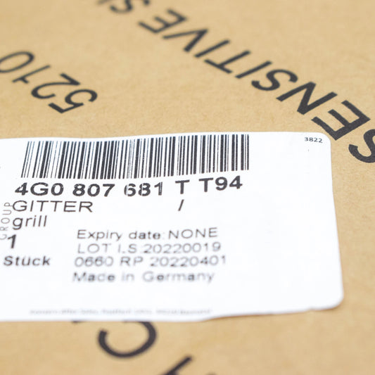 NEW AUDI A6 C7 FRONT BUMPER LEFT GRILLE 4G0807681TT94 4G0807681T T94 ORIGINAL