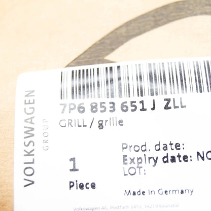NEW VOLKSWAGEN TOUAREG 7P FRONT RADIATOR GRILLE 7P6853651JZLL ORIGINAL