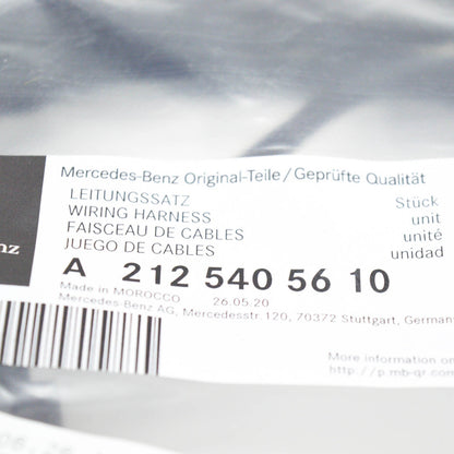 NEW MERCEDES BENZ E W212 FRONT BUMPER PDC WIRING HARNESS A2125405610 ORIGINAL
