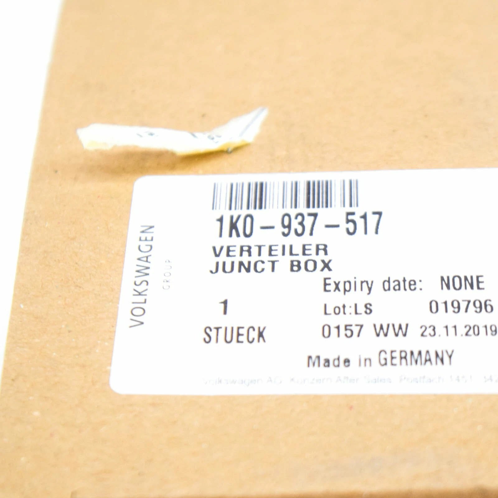 NEW AUDI A3 8P POTENTIAL DISTRIBUTOR JUNCTION BOX/ JUMP POINT 1K0937517