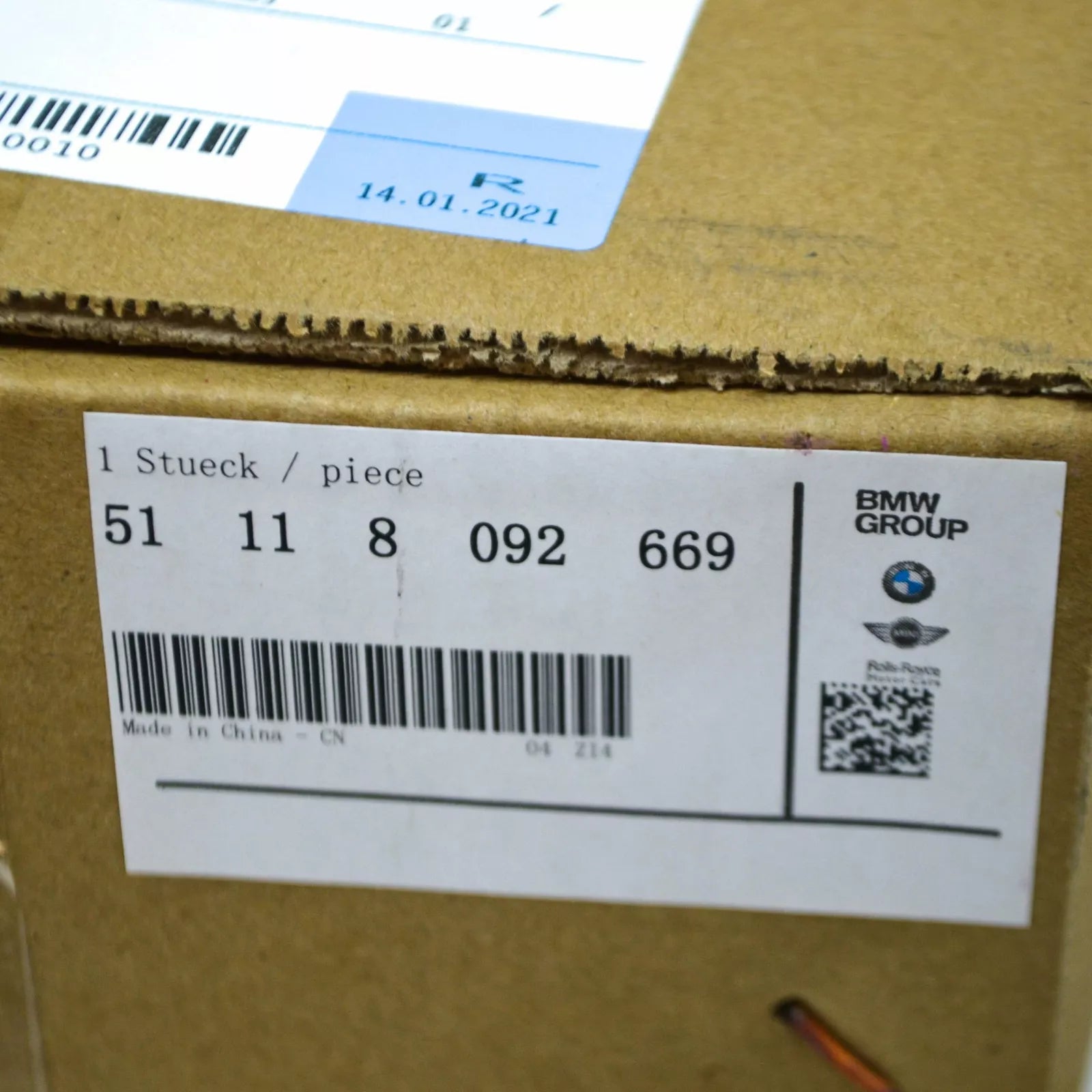 NEW BMW X5 G05 FRONT M BUMPER LEFT SIDE GRILLE TRIM 51118092669 GENUINE