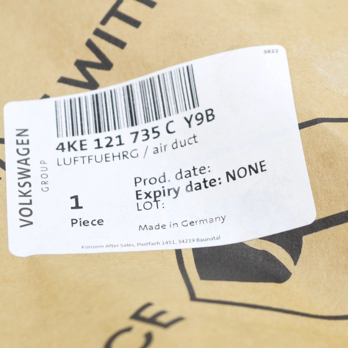 NEW AUDI E-TRON SPORTBACK GEA FRONT LEFT AIR DUCT TRIM 4KE121735CY9B