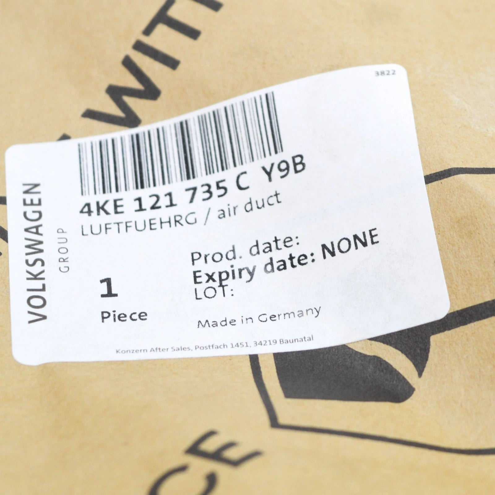 NEW AUDI E-TRON SPORTBACK GEA FRONT LEFT AIR DUCT TRIM 4KE121735CY9B