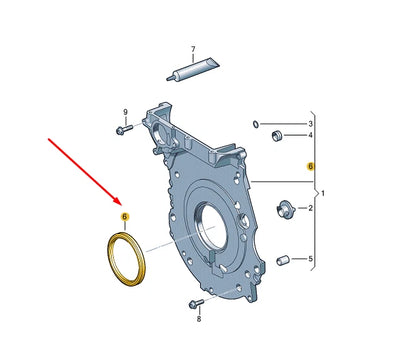 NEW VW BEETLE A5 TIMING CASE SHAFT OIL SEAL 059103051K
